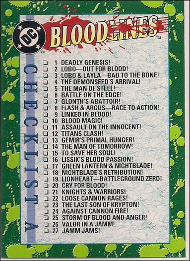 DC Bloodlines (Base Set) card 80 Checklist A