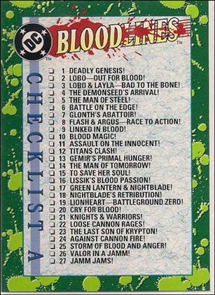DC Bloodlines (Base Set) card 80 Checklist A