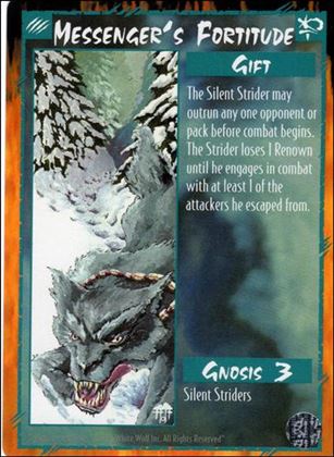 Rage Limited (Base Set) card 168 Messenger's Fortitude 