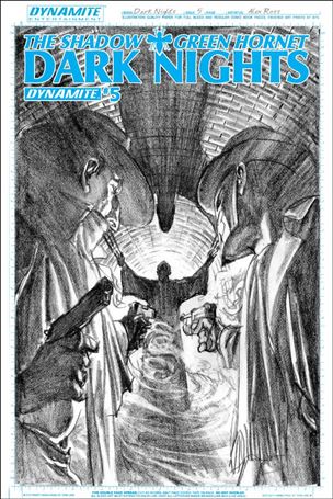 Shadow / Green Hornet: Dark Nights issue 5.00-D Alex Ross Sketch Cover 1/25
