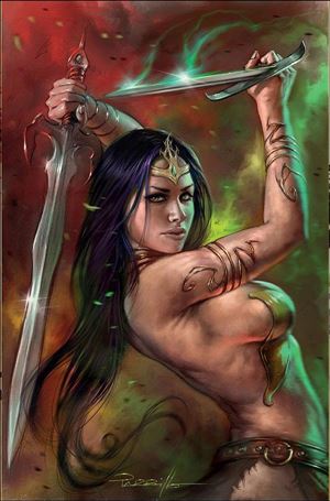 Die!namite issue 3-ZC Lucio Parrillo Dejah Thoris Virgin Cover