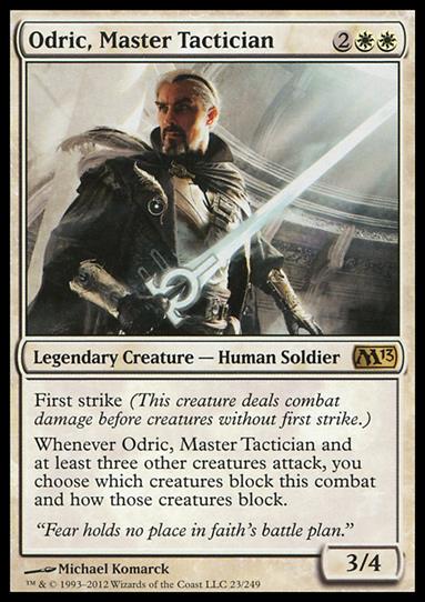 Magic the Gathering: 2013 Core Set (Base Set) card 23 Odric, Master Tactician