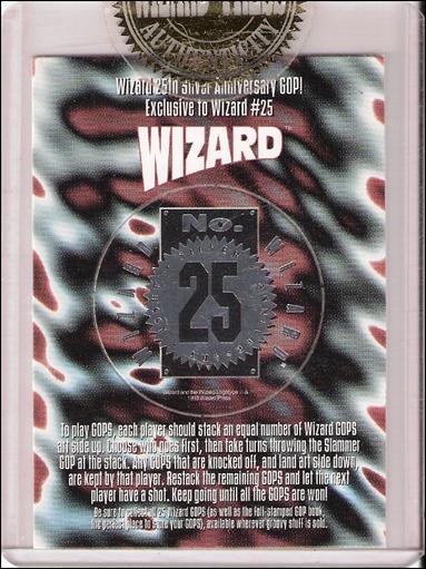 Wizard 25th Anniversary Gop (Promo) card nn-B Silver Foil, Gold Sealed