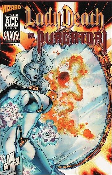 Lady Death vs Purgatori (1997) issue 1 Wizard Ace Edition #17 with Acetate Cover