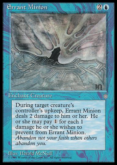 Magic the Gathering: Ice Age (Base Set) card 68 Errant Minion