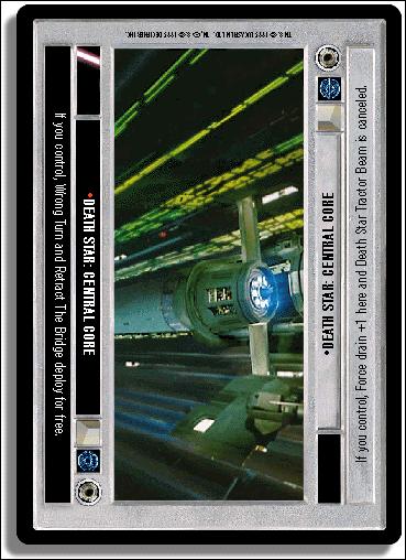 Star Wars: Premiere Limited (Base Set) card 119 Death Star: Central Core