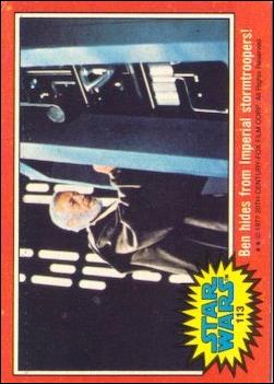 Star Wars: Series 2 (Base Set) card 113 Ben hides from Imperial stormtroopers!