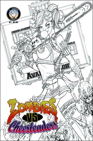 Zombies vs Cheerleaders (2013) issue 1-B James Tyndall Black & White 1:4 Cover