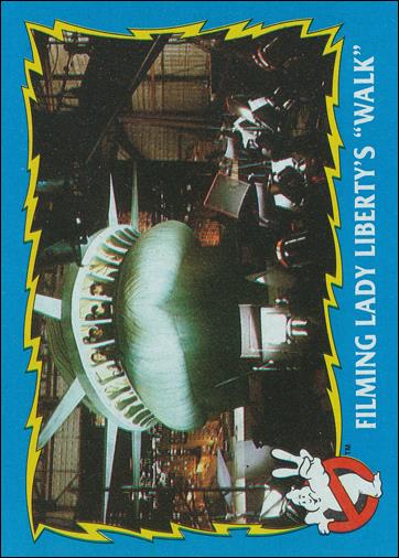 Ghostbusters II (Base Set) card 83 Filming Lady Liberty's "Walk"