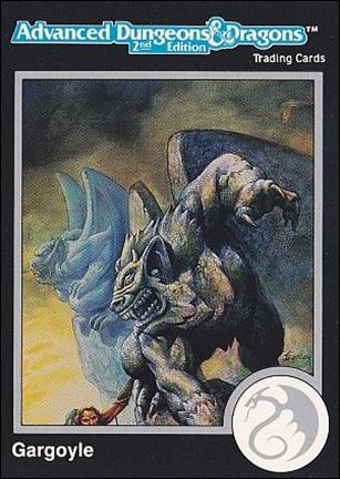TSR 1991 Trading Cards Premier Edition Factory Set (Base Set) card 70 AD&D - Gargoyle