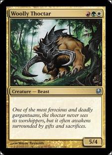 Magic the Gathering: Duel Decks: Ajani vs. Nicol Bolas card 13 Woolly Thoctar