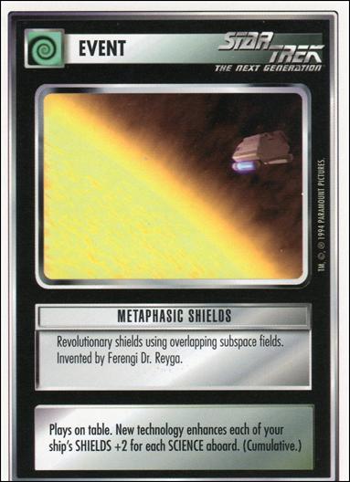 Star Trek: Premiere Unlimited (Base Set) card 83 Metaphasic Shields 