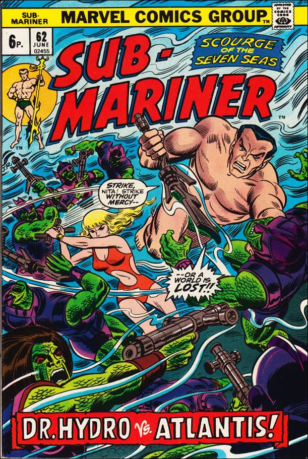 Sub-Mariner (1968) issue 62-B UK Price Cover