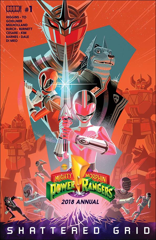 Mighty Morphin Power Rangers 2018 Annual issue 1 George Caltsoudas Cover