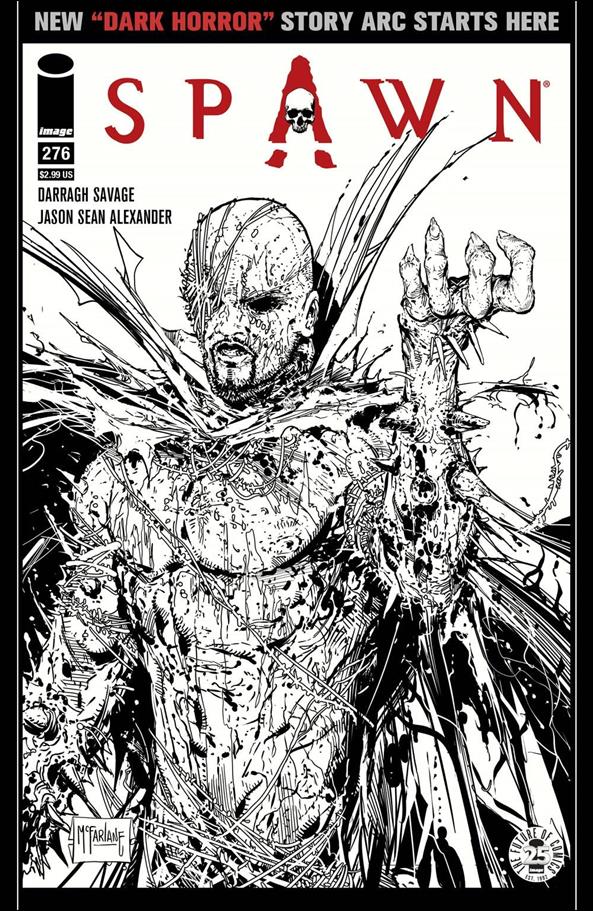 Spawn issue 276-C Todd McFarlane "Images of Tomorrow" Cover