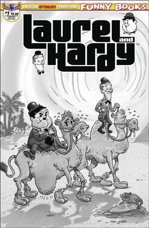 Laurel and Hardy (2019) issue 1-B Black & White Cover 1/350