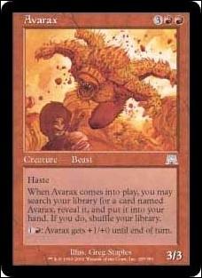 Magic the Gathering: Onslaught (Base Set) card 187 Avarax