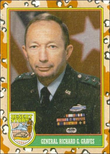 Desert Storm: Series 1 (Base Set) card 5 General Richard G. Graves