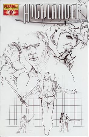 Highlander issue 0-C Gabriele Dell'Otto 1:100 Sketch Cover