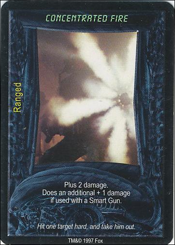 Aliens/Predator (Base Set) card 70 Concentrated Fire