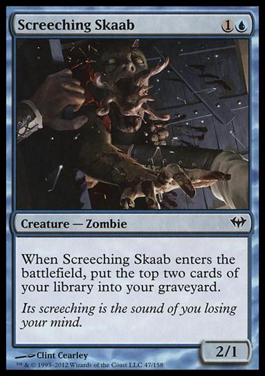 Magic the Gathering: Dark Ascension (Base Set) card 47 Screeching Skaab