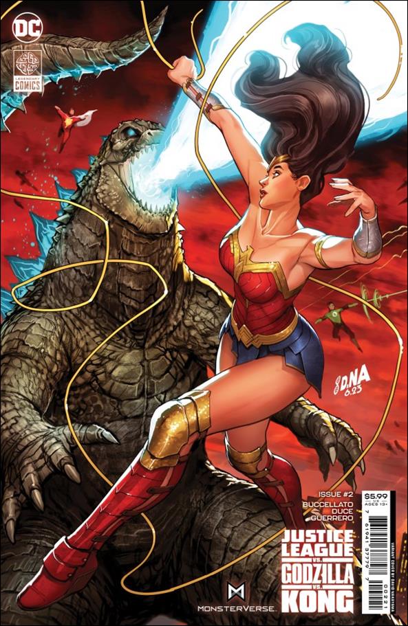 Justice League vs. Godzilla vs. Kong issue 2-B David Nakayama Connecting Cardstock Cover A