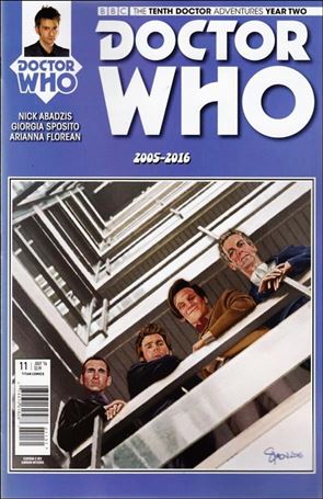 Doctor Who: The Tenth Doctor Year Two issue 11-C Simon Myers Homage Cover