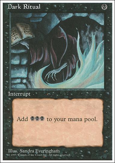Magic the Gathering: 4th Edition (Base Set) card 129 Dark Ritual