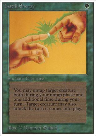 Magic the Gathering: Unlimited (Base Set) card 203 Instill Energy