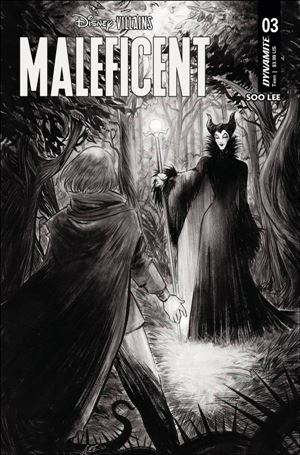 Disney Villains: Maleficent issue 2-F Soo Lee 1:10 B&W Cover
