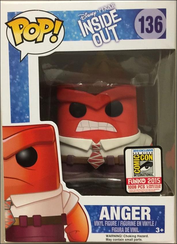 POP! Disney figure 136-B Anger (Fire Hair) SDCC 2015 1/1008