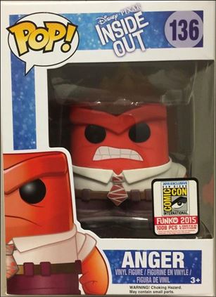 POP! Disney figure 136-B Anger (Fire Hair) SDCC 2015 1/1008