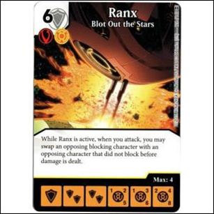 DC Comics Dice Masters War of Light card 126 Ranx: Blot Out the Stars