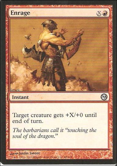 Magic the Gathering: Duels of the Planeswalkers (Base Set) card 43 Enrage