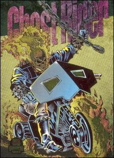 Marvel Universe: Series 5 (Power Blast Subset) card 3-C Ghost Rider (Gold Foil)