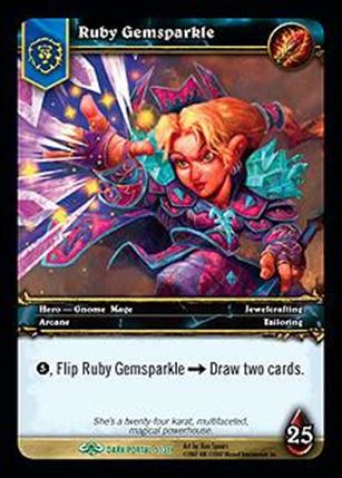 World of Warcraft: Through the Dark Portal (Base Set) card 5 Ruby Gemsparkle