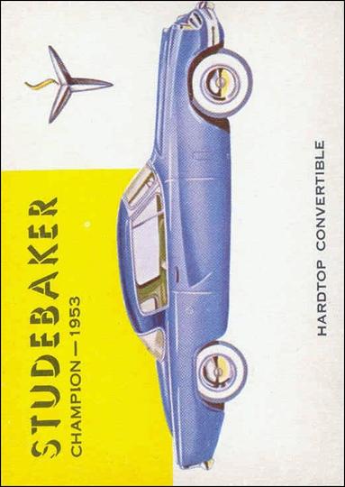 World on Wheels (Base Set) card 93 Studebaker Champion 1953