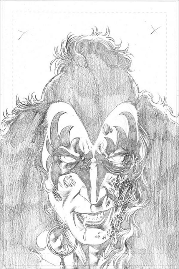 Kiss Zombies issue 1-H Rodney Buchemi 1:15 Sneak Peek Pencil Cover