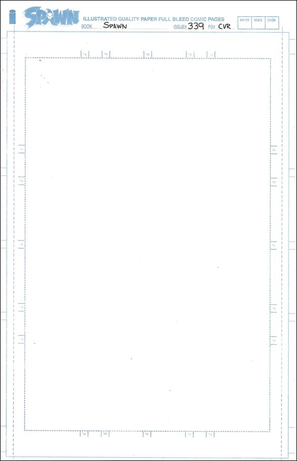 Spawn issue 339-C Blank Sketch Cover