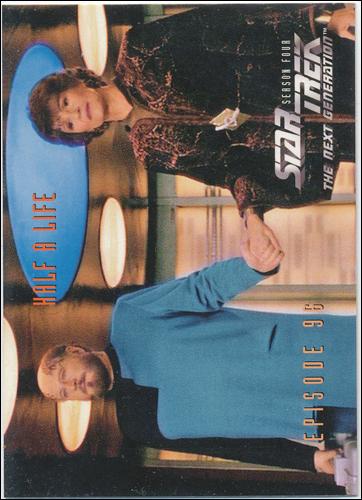 Star Trek: The Next Generation - The Episode Collection Season Four (Base Set) card 387 Half a Life, Episode 96C