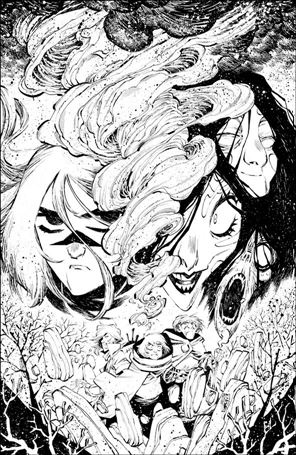 Last Witch issue 5-C Jorge Corona 1:25 Black & White Cover