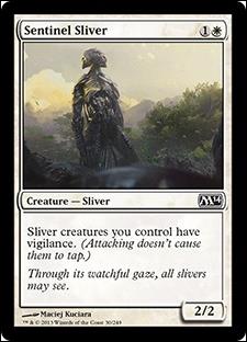 Magic the Gathering: 2014 Core Set (Base Set) card 30 Sentinel Sliver