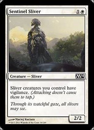 Magic the Gathering: 2014 Core Set (Base Set) card 30 Sentinel Sliver