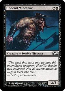 Magic the Gathering: 2014 Core Set (Base Set) card 119 Undead Minotaur