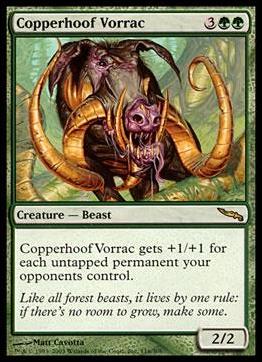 Magic the Gathering: Mirrodin (Base Set) card 116 Copperhoof Vorrac