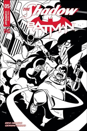 Shadow / Batman issue 5-F Derek Charm 1:10 Black and White Cover
