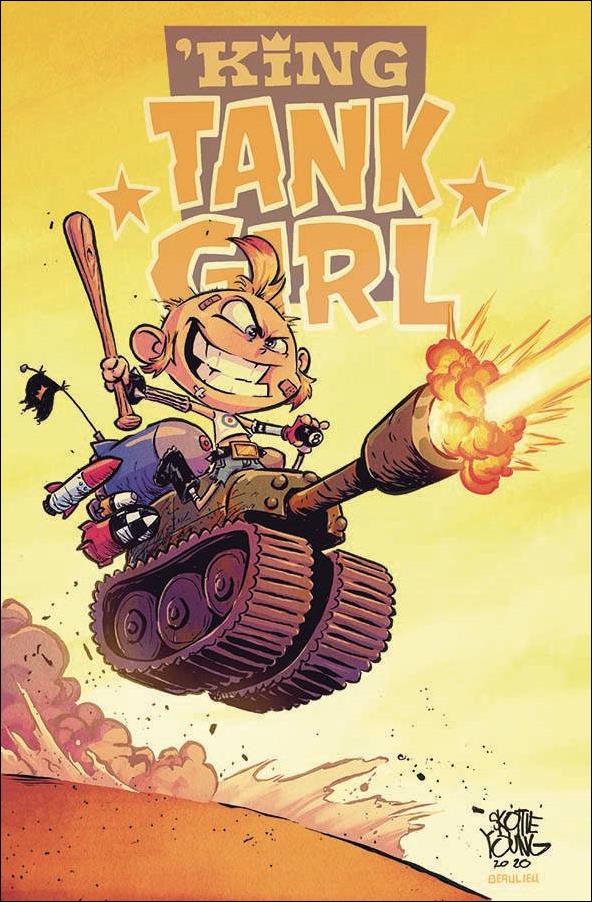 'King Tank Girl issue 5-B Skottie Young Cardstock Cover