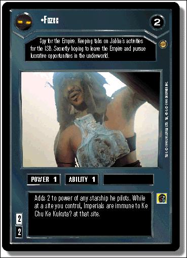 Star Wars: Jabba's Palace Limited (Base Set) card 11 Fozec