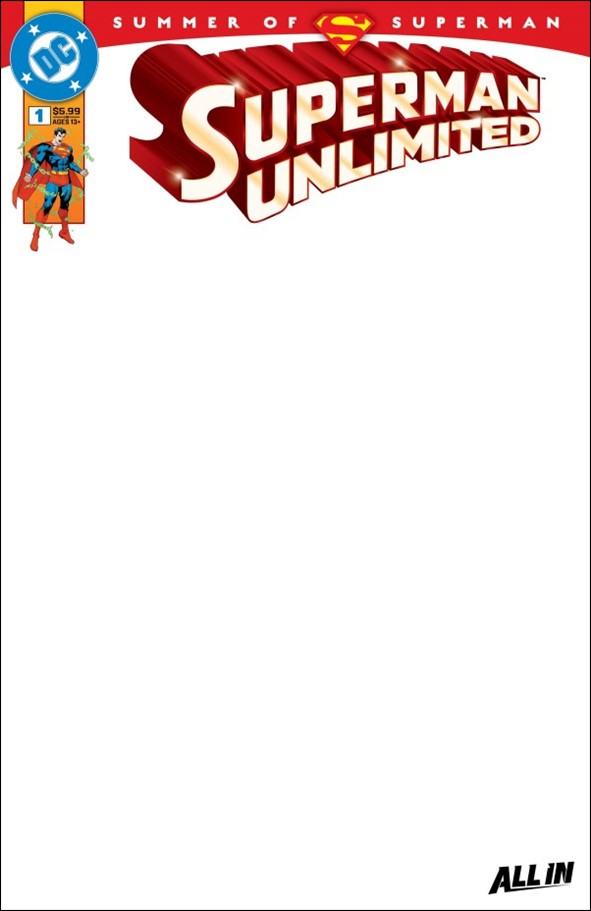 Superman Unlimited (2025) issue 1-I Blank Sketch Cardstock Cover
