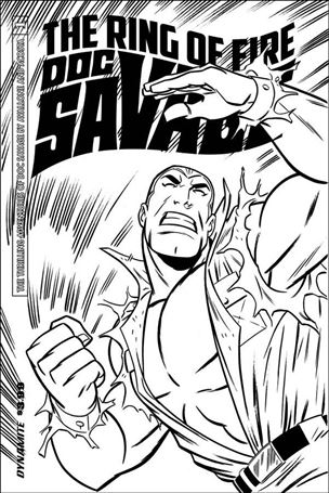 Doc Savage: The Ring of Fire issue 1-D B&W Anthony Marques Cover